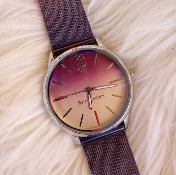 Juicy Couture Black Label Purple Ombre Mesh Watch - Picture 3 of 16